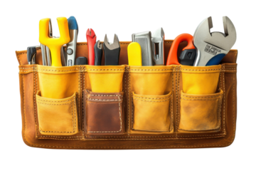 Craftsmanship Ready Leather Tool Belt with Essential Tools for Home Repair and Professional Projects