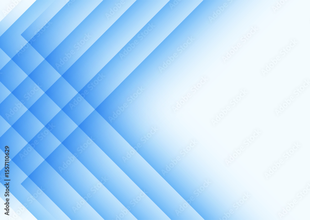 Poster diagonal blue gradient background with overlapping transparent stripes – clean modern abstract vecto