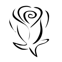 rose flower icon vector