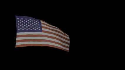 USA flag. USA flag video. Flag of USA Waving in the wind, video, mp4, waving in the Sky, Green screen flag, national flag of the country.
