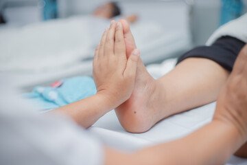 Acupuncture foot massage for hotel guests at the spa
