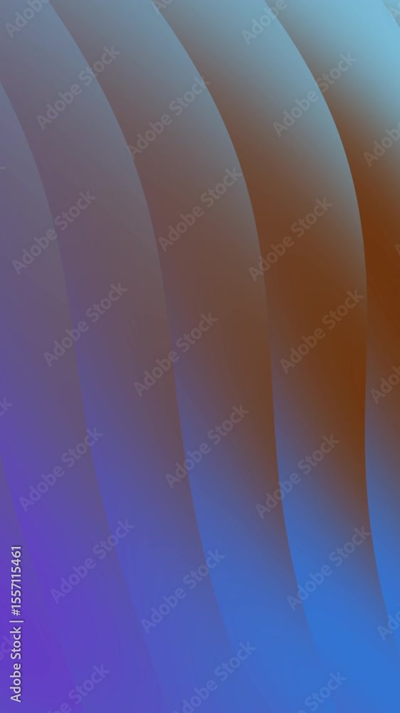 Aufkleber abstract wave pattern with blue and brown gradient smooth flow