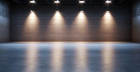 Empty industrial showroom space