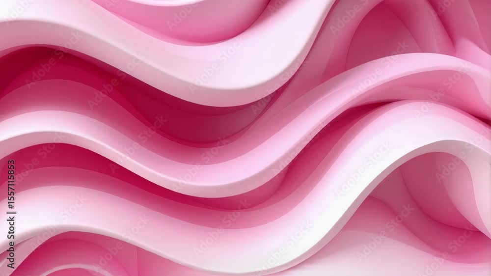 Aufkleber abstract background of flowing pink pastel color waves forming soft curves and smooth lines, surface