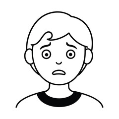 continuous line art of female face