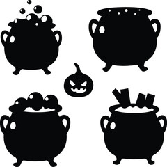 Dog Illustration with Possible Cauldron Elements in a Colorful and Detailed Design