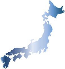 Obraz premium 日本地図