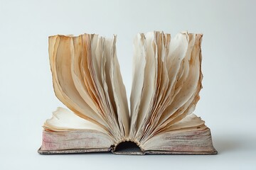 Soft book with textured pages opened to reveal interactive elements 