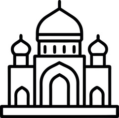  singair mosque outline icon