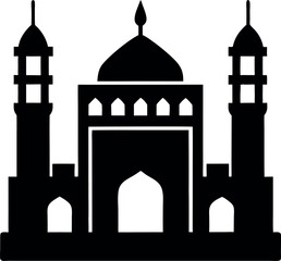 silhouette of masjid al haram