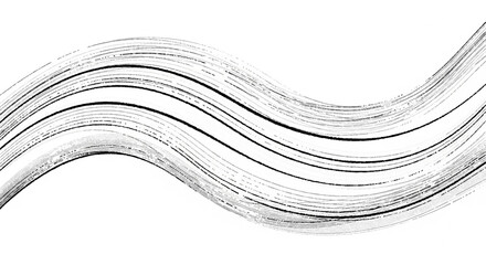 Abstract wavy lines in black and white, creating a dynamic and flowing pattern.