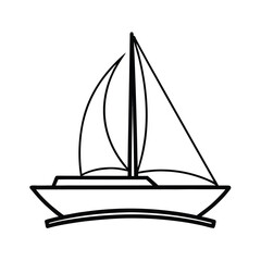 sailing ship vector illustration