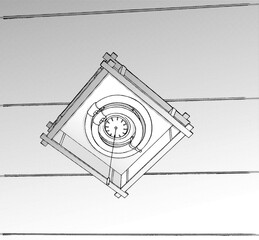 漫画風ペン画イラスト　和風_室内