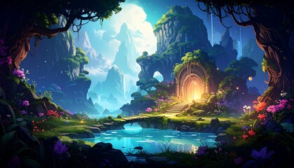 Enchanted Gateway to a Mystical Mountain Lake