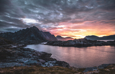 the Henningsvaer, Lofoten Islands, Norway