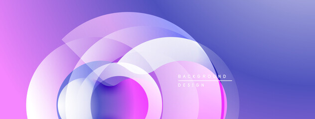 Abstract layers create flowing shapes. Violet, blue hues blend, forming modern background design. Smooth gradients offer visual depth.