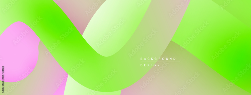 Poster Abstract vibrant background. Soft color gradients blend, creating flowing shapes. Modern design element for digital projects.