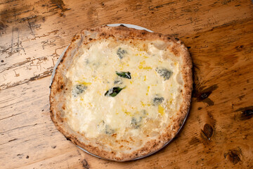 hot italian fresh four cheese pizza