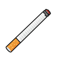 Cigarette icon vector. Smoking logo illustration. Cigarette symbol vector on white background