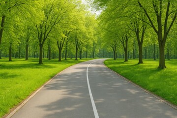 Obraz premium A highway scene showcasing a busy road