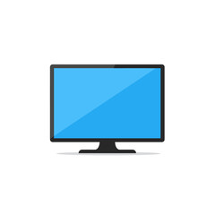 television flat style vector icon