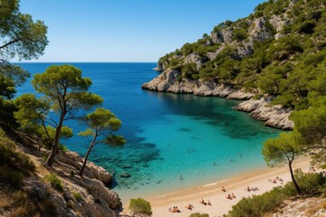 Obraz premium Exploring the Stunning Coastal Wilderness of Les Calanques
