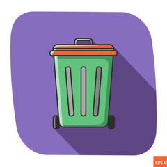 icon of a trash disposal container or container