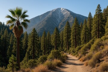 The towering peak known as Mount Baldy