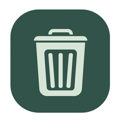 icon of a trash disposal container or container