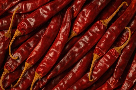 Detailed macro shot of a red chili pepper