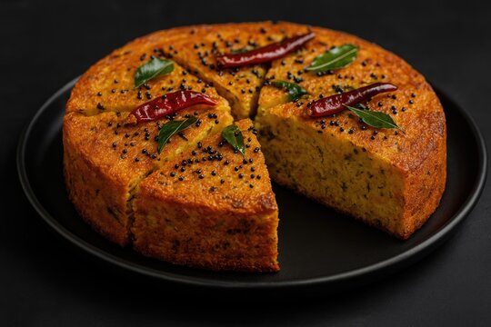 Vegetable snack cake from Gujarat