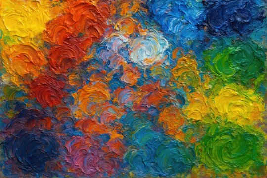 Color mixing palette for oil paints