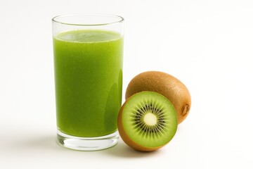 Refreshing tropical fruit beverage with kiwi flavor