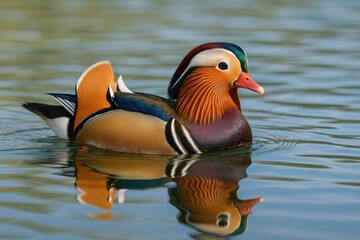 Joyful Mandarin Duck Adventure