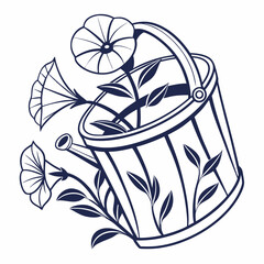 flower-pot-outline
