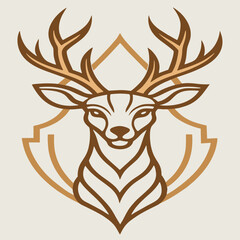 design logo vector  icon character mascot deer