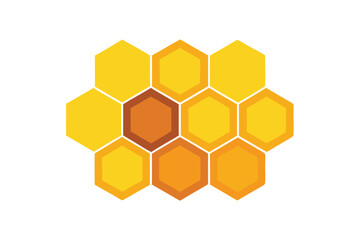 vector background with honeycomb