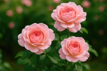 Naklejka premium A garden where roses blossom beautifully