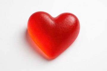 White background featuring a jelly heart shape