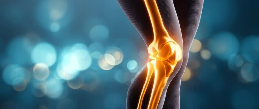 Detailed 3D Visualization of the Human Knee Joint Anatomy and Bone Structure