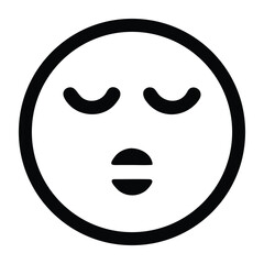 An Illustration of a Facial Expression with Eyes Closed Awaiting a Kiss of Love and Affection, Ideal for Various Purposes