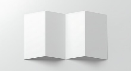 Three Panel Brochure Mockup for Print Presentation