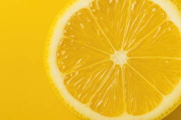 Close-up of a vibrant yellow citrus fruit showcasing macro details