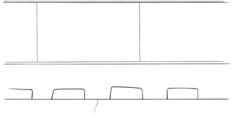 漫画風ペン画イラスト　オフィス街_室内