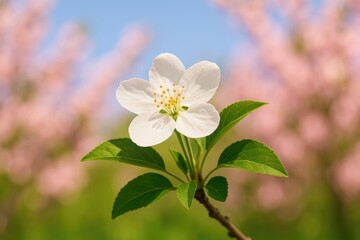 Obraz premium Fully blossomed amidst the peach blossoms