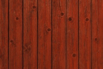 Naklejka premium Rustic crimson timber surface with natural knots and textured background