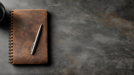 Focused Work: Laptop & Notebook