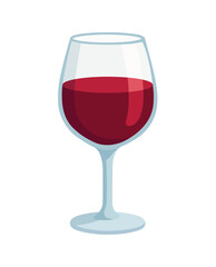 A Glass of Red Wine vector