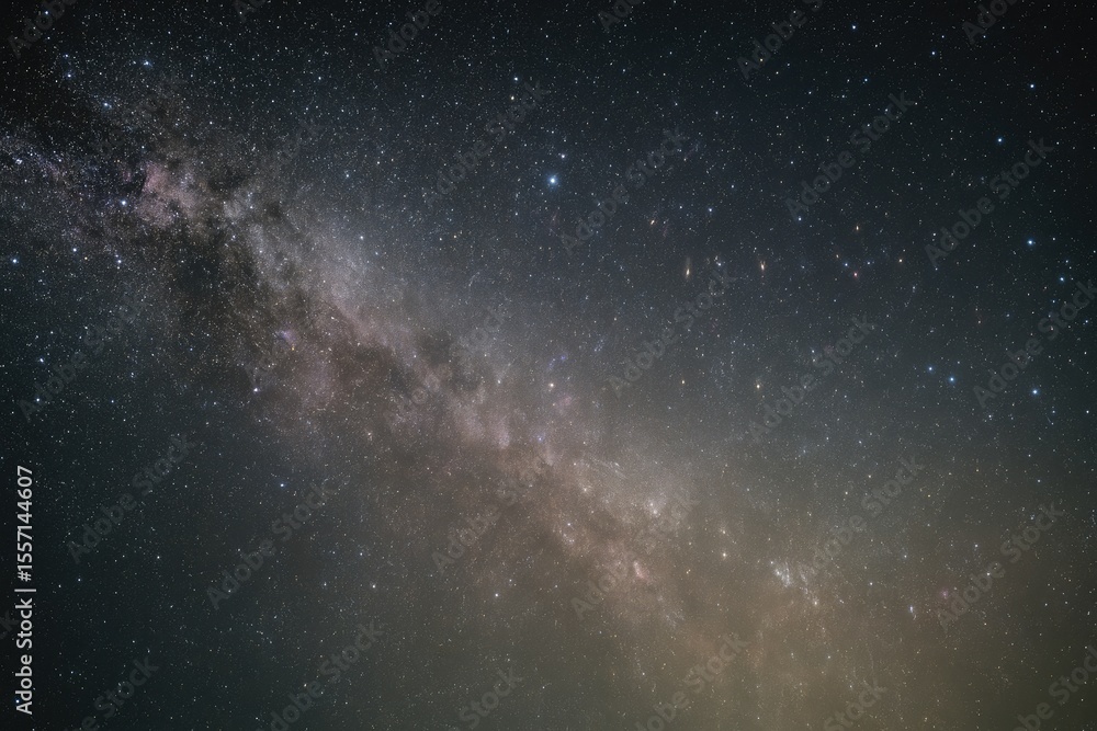 Wall mural captured stars of the galaxy using a high-powered telescope for my astronomy project