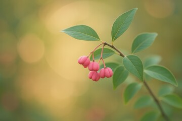 Obraz premium Soft pink seeds close-up shot